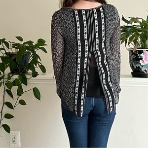 Lucky Brand Black/White Blouse
